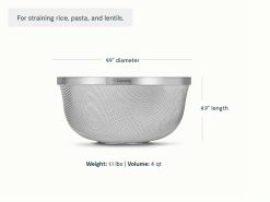 Alternative view of Caraway Home Cookware Medium Stainless Steel Strainer