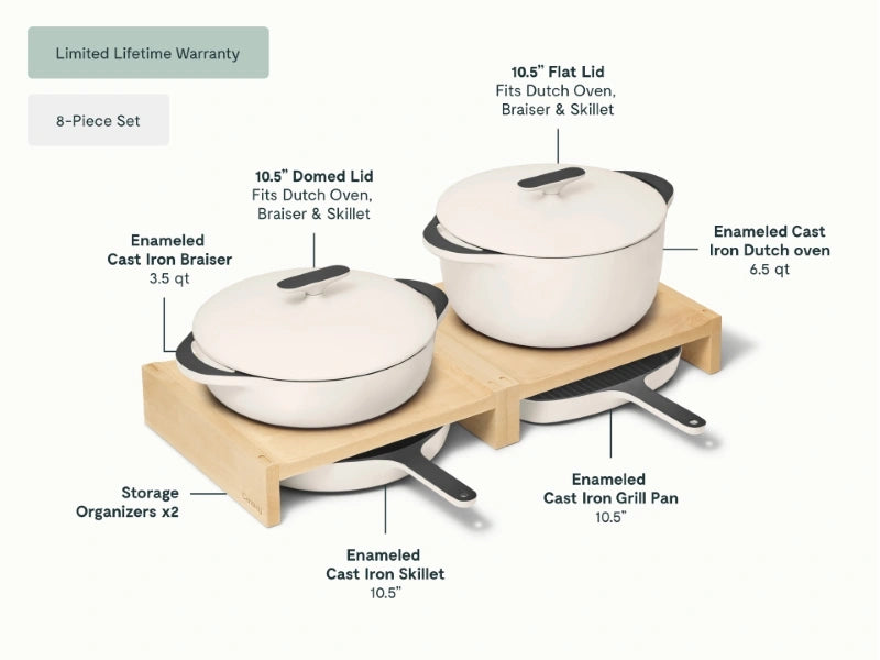 Caraway Home Cookware Enameled Cast Iron Set - Image 20