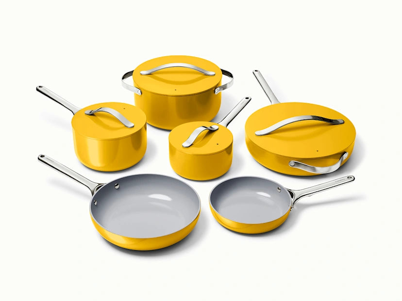 Caraway Home Cookware Fry Pan Trio with Glass Lids - Image 28