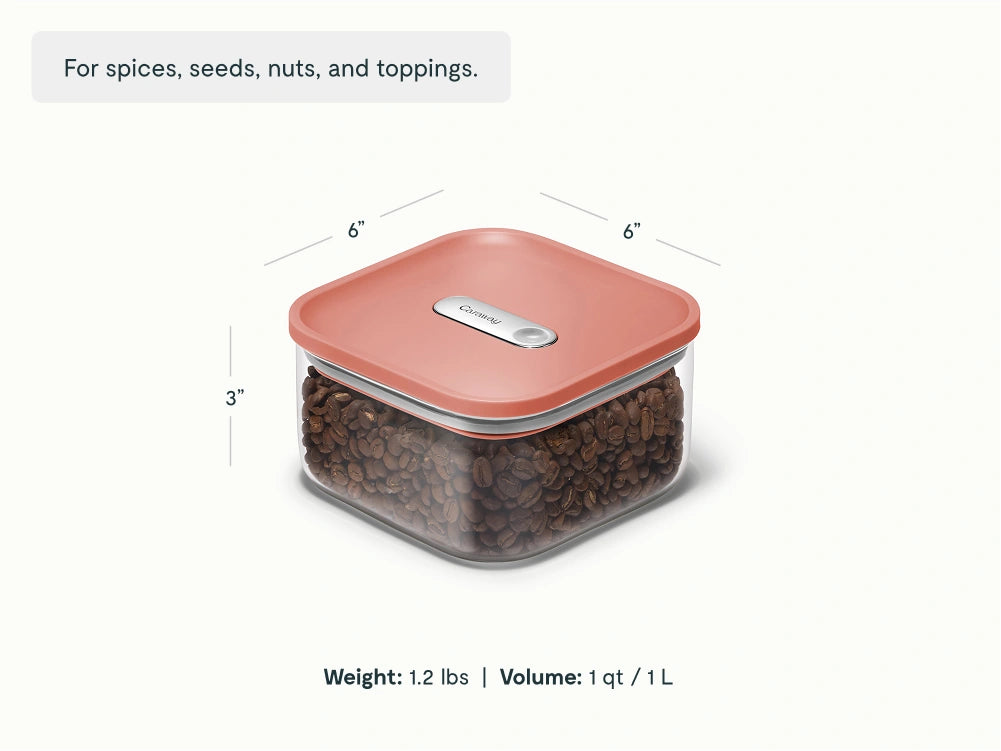 Caraway Home Cookware Small Glass Airtight Container - Image 4