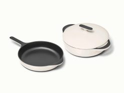 Alternative view of Caraway Home Cookware Cast Iron Skillet & Braiser Duo