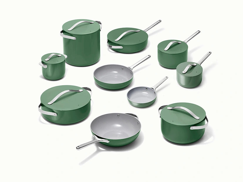 Caraway Home Cookware Fry Pan Trio with Glass Lids - Image 34