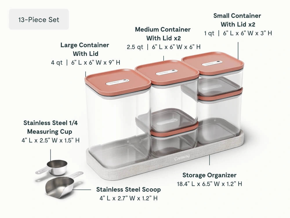 Caraway Home Cookware Glass Airtight Container Set - Image 9