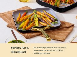Caraway Home Cookware Square Griddle Pan