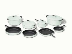 Caraway Home Cookware Deluxe Enameled Cast Iron Set