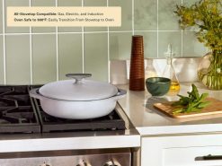 Caraway Home Cookware 3.5 qt Enameled Cast Iron Braiser