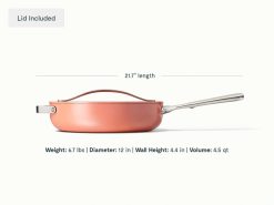 Alternative view of Caraway Home Cookware 4pc Fry & Saute Set
