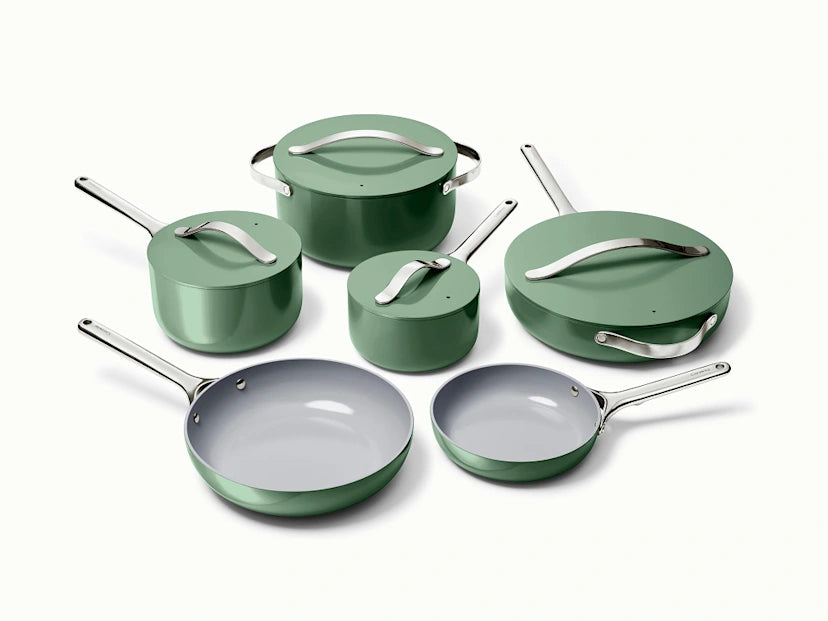 Caraway Home Cookware Fry Pan Trio with Glass Lids - Image 26
