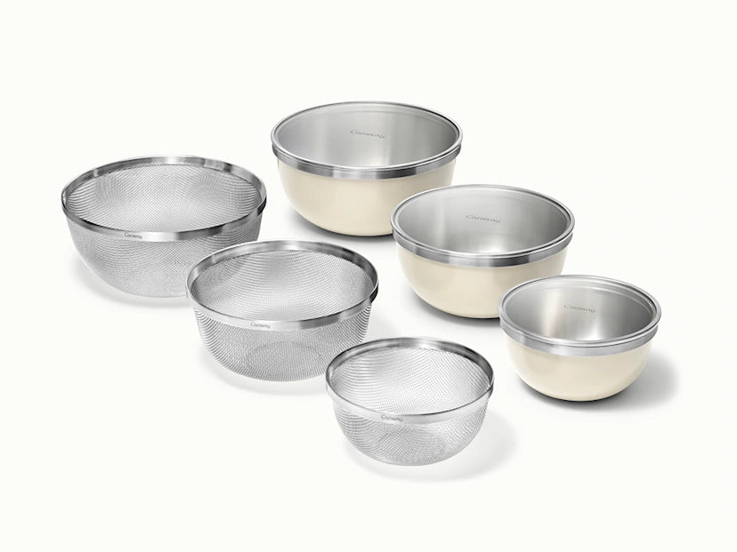 Caraway Home Cookware Mixing Bowl & Strainer Set - Image 9