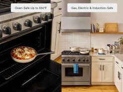 Alternative view of Caraway Home Cookware Fry Pan Trio with Glass Lids