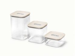 Caraway Home Cookware Glass Airtight Container Trio