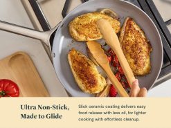 Caraway Home Cookware Fry Pan Trio with Glass Lids