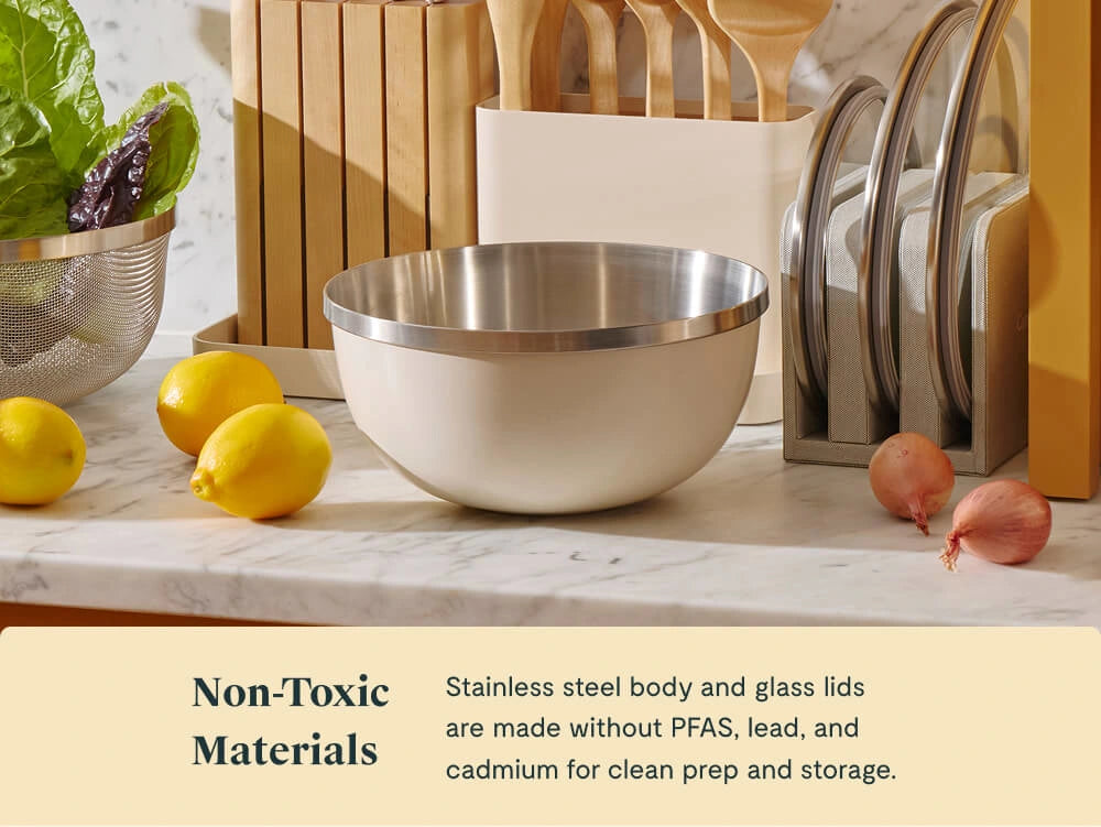 Caraway Home Cookware Mixing Bowl & Strainer Set - Image 5