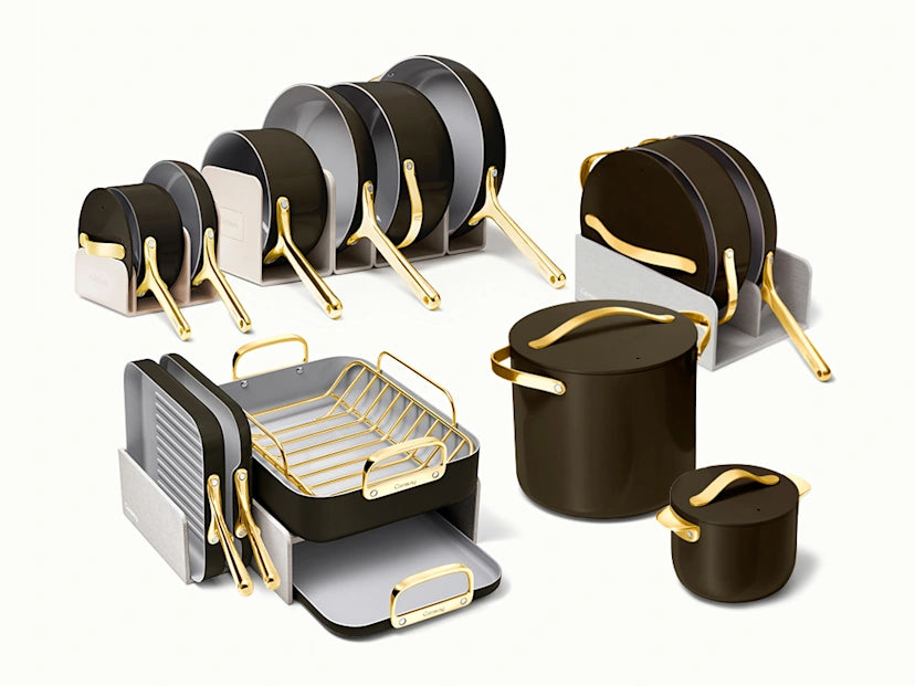 Caraway Home Cookware Fry Pan Trio with Glass Lids - Image 46